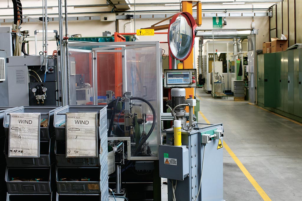 Le macchine automatiche dello stabilimento