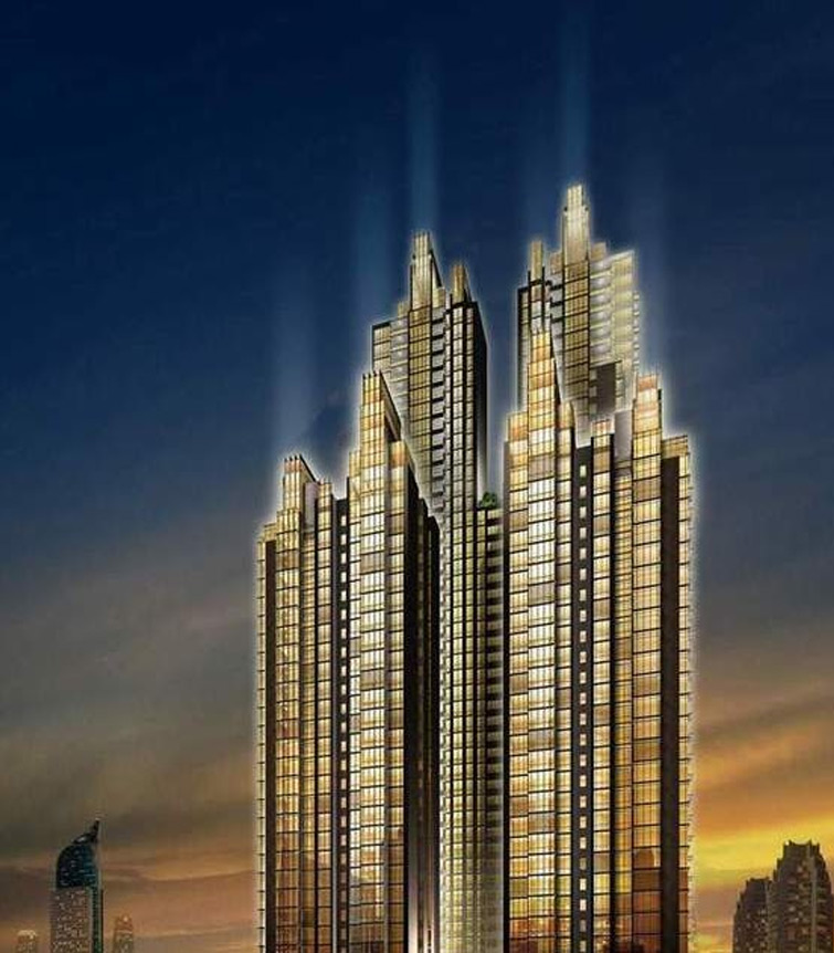 The Peak Sudirman — Jakarta, Indonesia — scorcio verticale