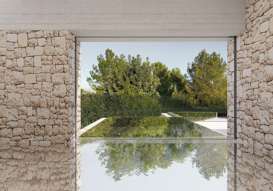 Santa Apolonia — Valencia, Spagna — scorcio verticale