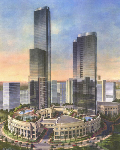 Airlangga Apartment — Jakarta, Indonesia — scorcio verticale