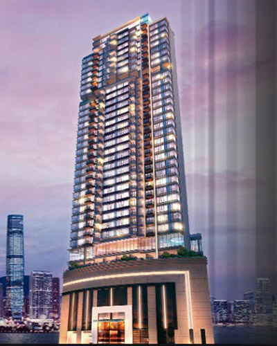 Harbour One — Hong Kong, Cina — scorcio verticale